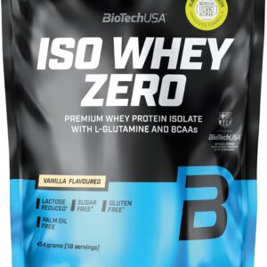 BioTechUSA Iso Whey Zero Protein Isolate Vanille 454g-0