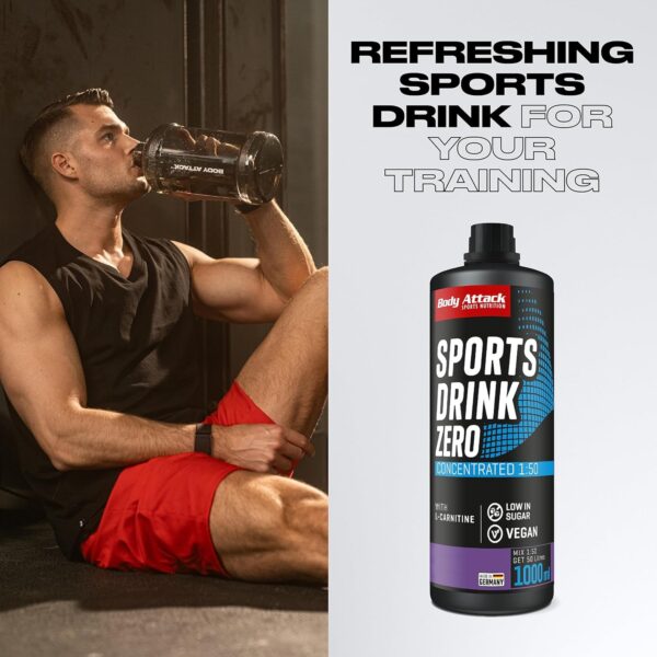 Body Attack Low Carb Sports Drink Peach-Icetea Konzentrat-6