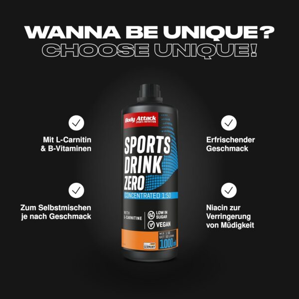 Sportgetränk Konzentrat Body Attack Zero Cherry Vegan-1
