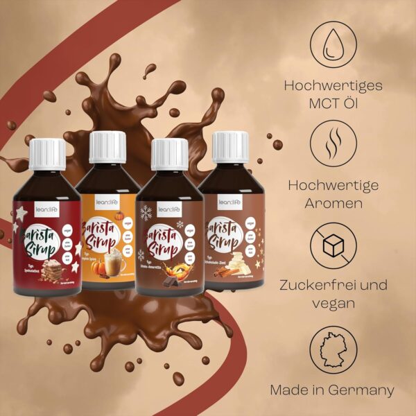 Lean:Life Barista Sirup zuckerfrei Christmas Mix Kaffeesirup-1