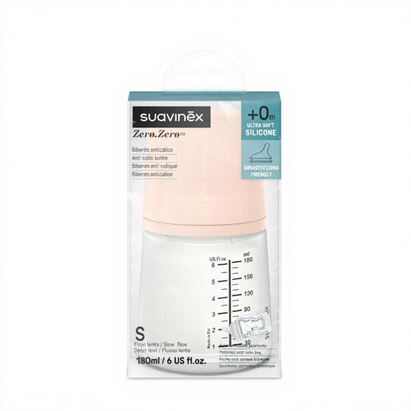 Suavinex Anti-Kolik Babyflasche Silikon langsam Durchfluss