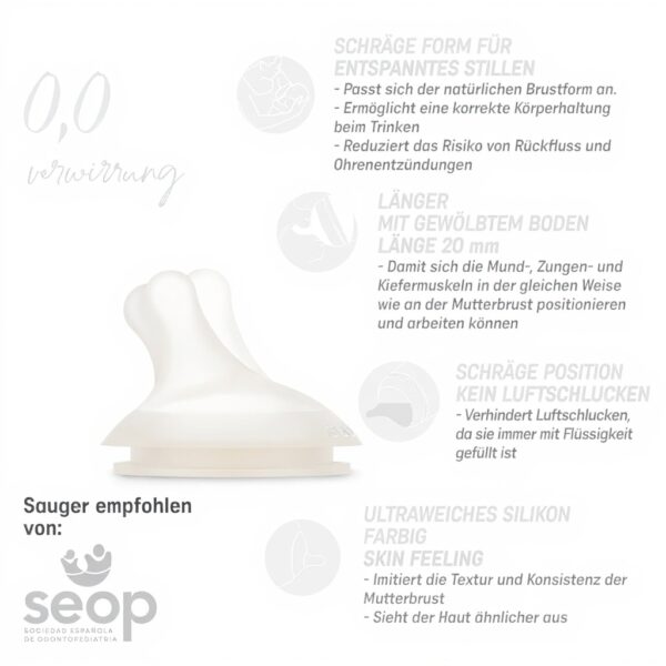 Suavinex Anti-Kolik Babyflasche Silikon langsam Durchfluss