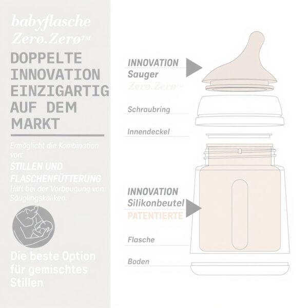 Suavinex Anti-Kolik-Flasche BPA-frei Silikon 270 ml