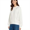 Wildfox Damen Sweatshirt Cody lockere Passform Eiskaffee