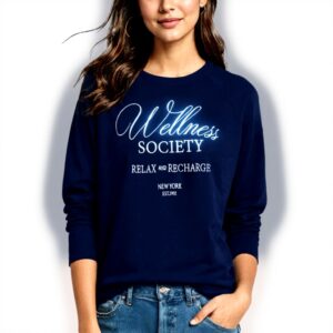 Wildfox Damen Sweatshirt Keely Raglan Wellness Society