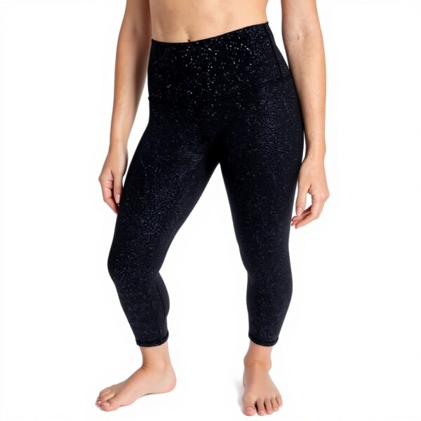 Wildfox Damen Leggings Schwarz S schweißableitend hoher Bund