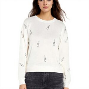 Wildfox Damen Pullover Bailey Sweater Activewear lockere