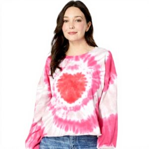 Wildfox Sweatshirt Heartfelt Emotion Batik Relaxed Fit