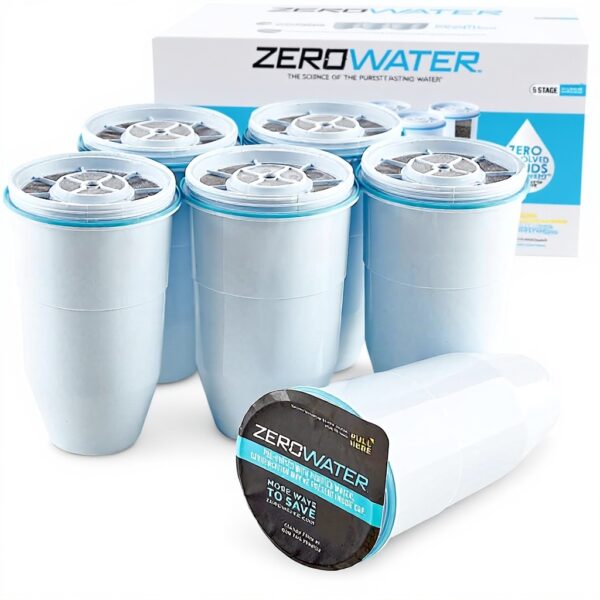 ZeroWater Ersatzfilter 6-Pack BPA-frei 5-Stufen-Filtration