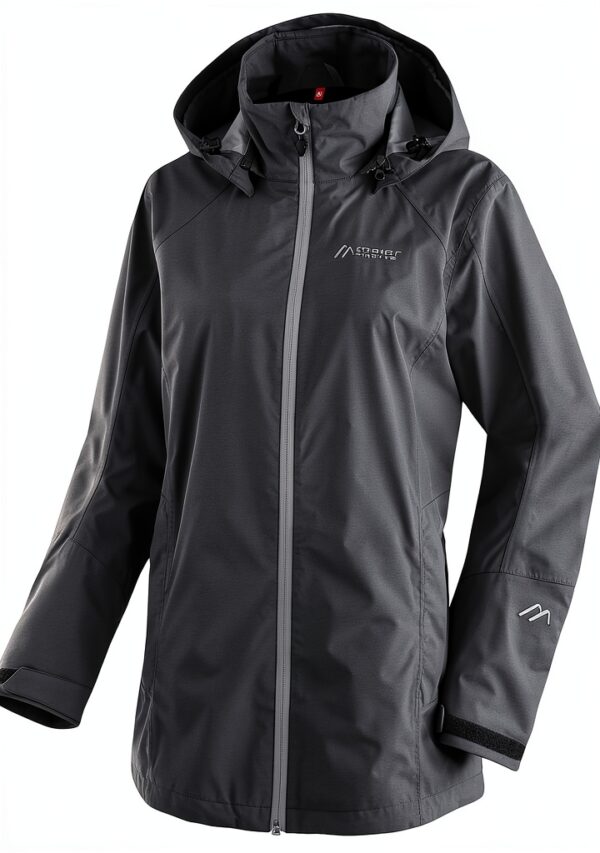 Maier Sports Regenjacke Damen Blau wasserdicht atmungsaktiv-0