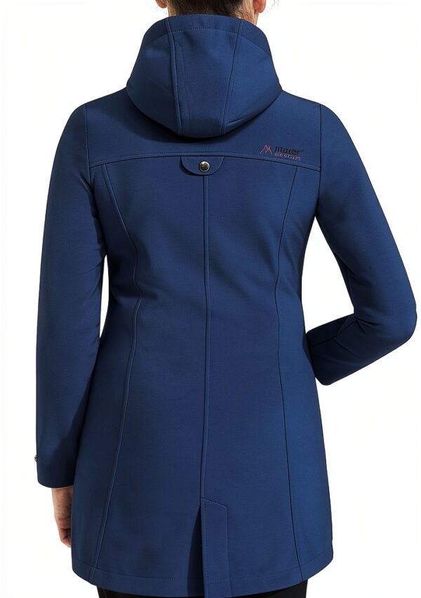 Maier Sports Damenjacke winddicht atmungsaktiv Kapuze Grün-1