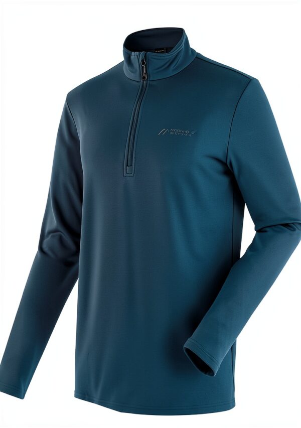 Maier Sports Rollkragen Midlayer Fleece Herren Outdoor-0