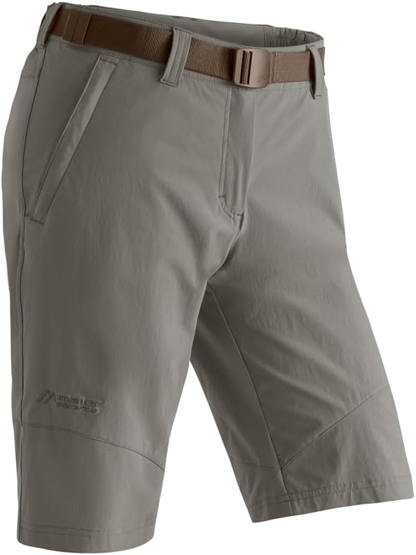 Maier Sports Lawa Wanderbermuda in Braun an einer Wanderin im Einsatz