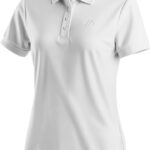 Maier Sports Poloshirt Damen Funktionsshirt Dryprotec Weiß-0