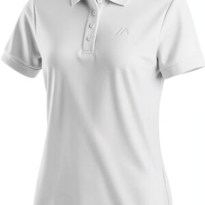 Maier Sports Poloshirt Damen Funktionsshirt Dryprotec Weiß-0