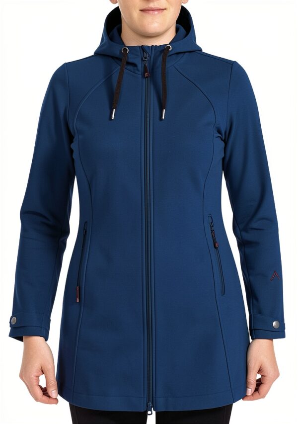 Maier Sports Damenjacke winddicht atmungsaktiv Kapuze Grün-0