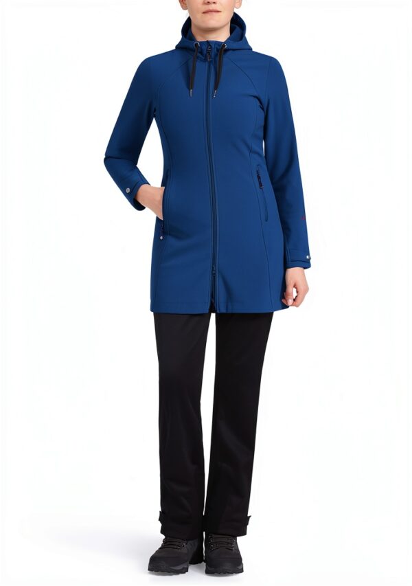 Maier Sports Damenjacke winddicht atmungsaktiv Kapuze Grün-2