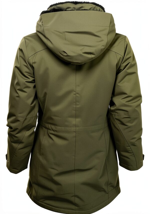 Maier Sports Damen Outdoor Mantel wasserdicht wattiert Grün-1