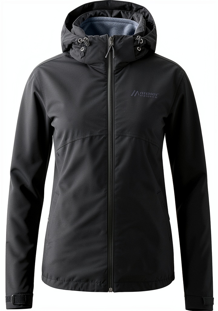 Maier Sports Gregale DJ W 3-in-1 Jacke im Einsatz beim Skifahren mit separater Fleece-Innenjacke