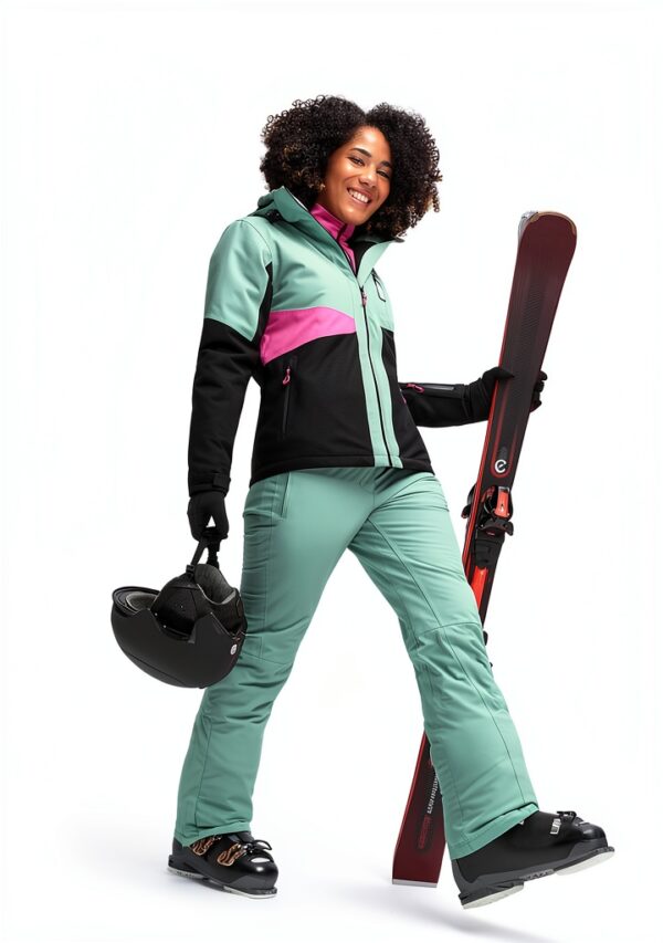 Maier Outdoor Hardshelljacke Damen Schwarz Pink Funktional-3