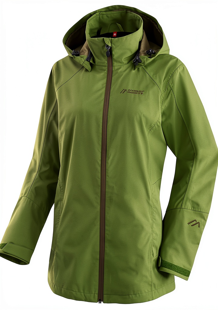 Maier Sports Damen Jacke in Apfelgrün bei Outdoor-Aktivität