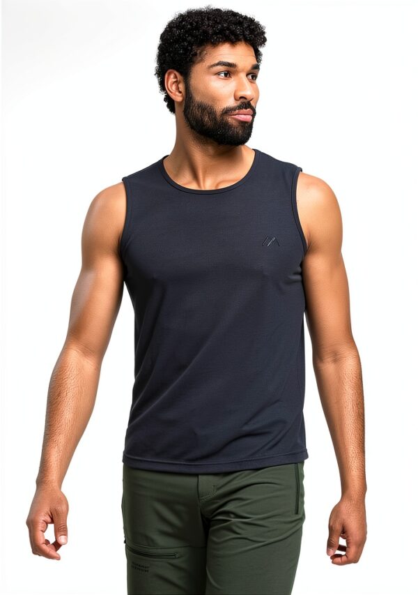 Maier Sports Herren Tops Activewear Funktionsshirt Graphite-3