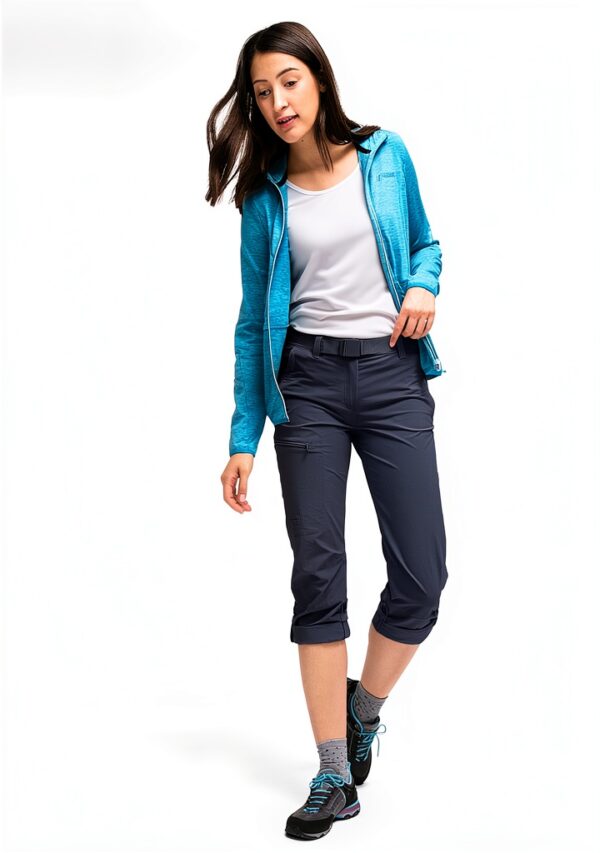 Maier Sports Wanderhose Damen elastisch wasserabweisend Blau-7