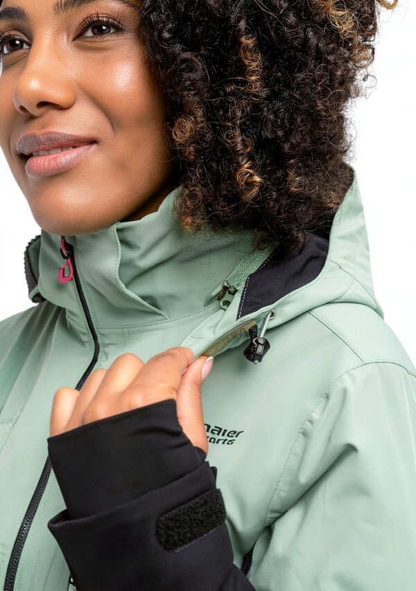 Maier Outdoor Hardshelljacke Damen Schwarz Pink Funktional-1