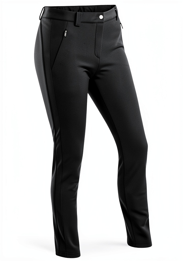 Maier Sports Lapilli W Wanderhose in Schwarz getragen beim Wandern