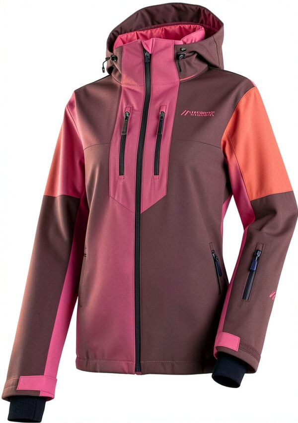 Maier Sports Skijacke Damen wasserdicht atmungsaktiv lila-0