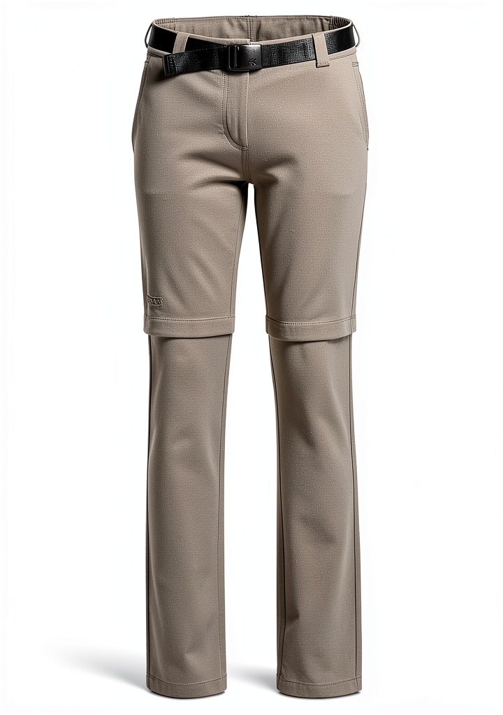 Maier Sports Damen Outdoorhose Nata in Grau auf einer Wanderung