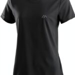 Maier Sports Funktionsshirt Damen Schwarz Dryprotec Rundhals-0