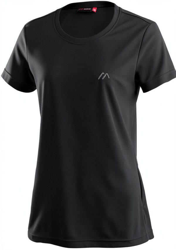 Maier Sports Funktionsshirt Damen Schwarz Dryprotec Rundhals-0