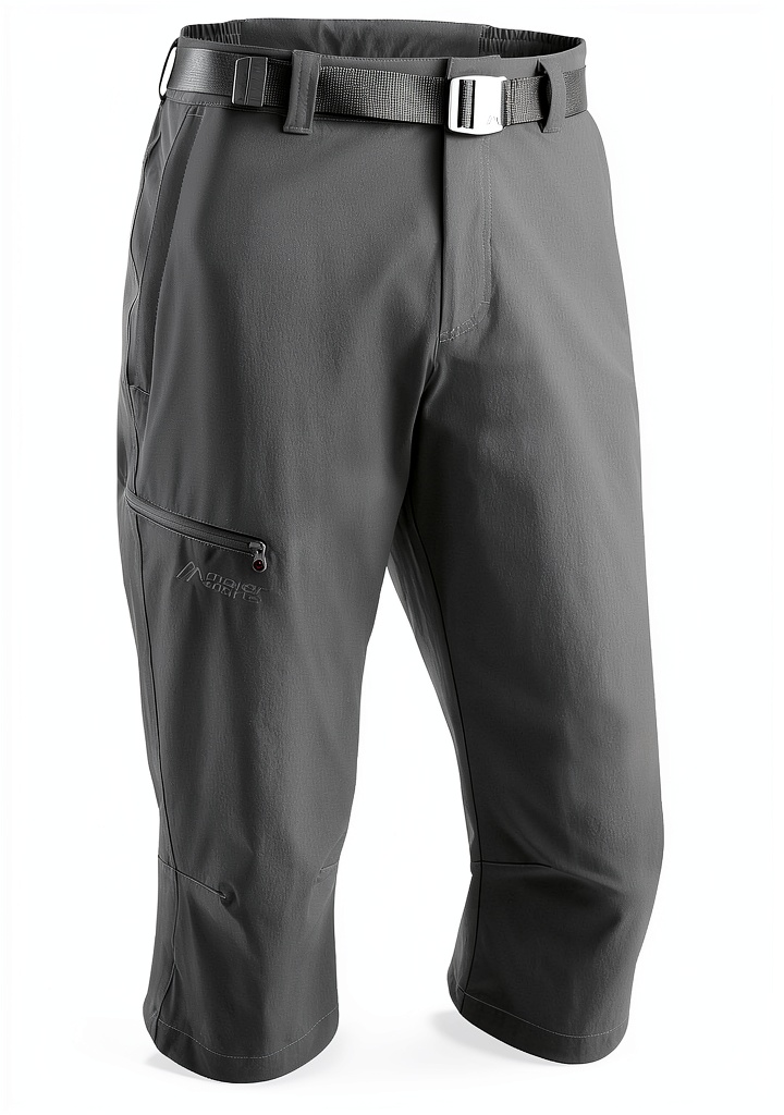 Maier Sports Jennisei Capri in Braun bei Outdoor-Aktivität