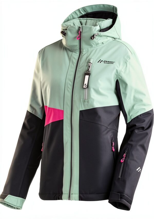 Maier Outdoor Hardshelljacke Damen Schwarz Pink Funktional-0