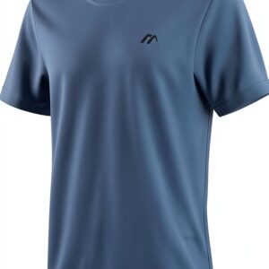 Maier Sports Funktionsshirt Herren Dryprotec Blau Rundhals-0