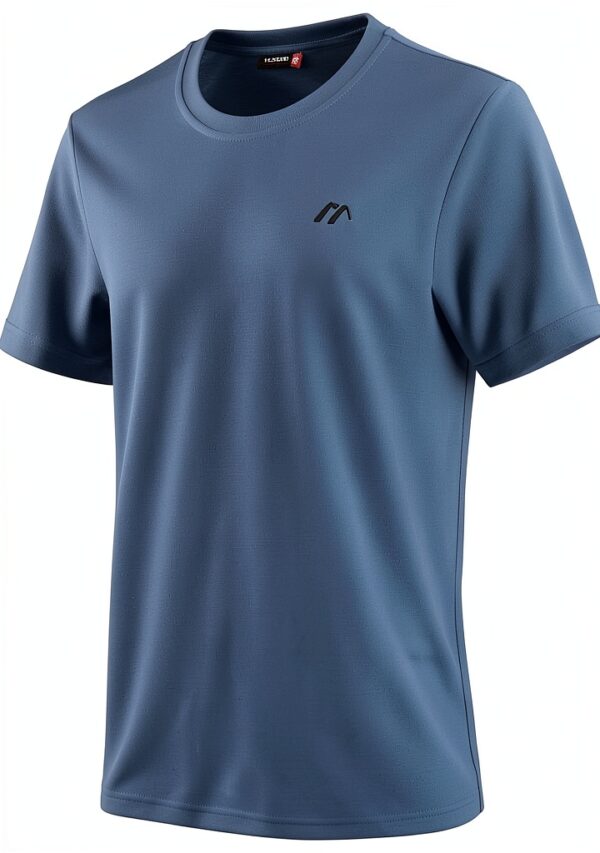 Maier Sports Funktionsshirt Herren Dryprotec Blau Rundhals-0