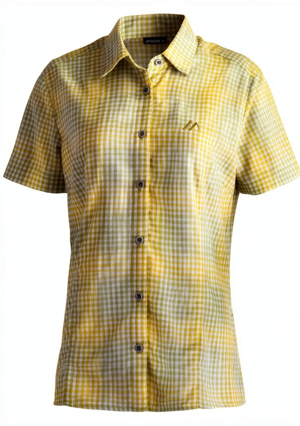 Maier Sports Damen Polo Shirt Grün Kurzarm Baumwolle-0