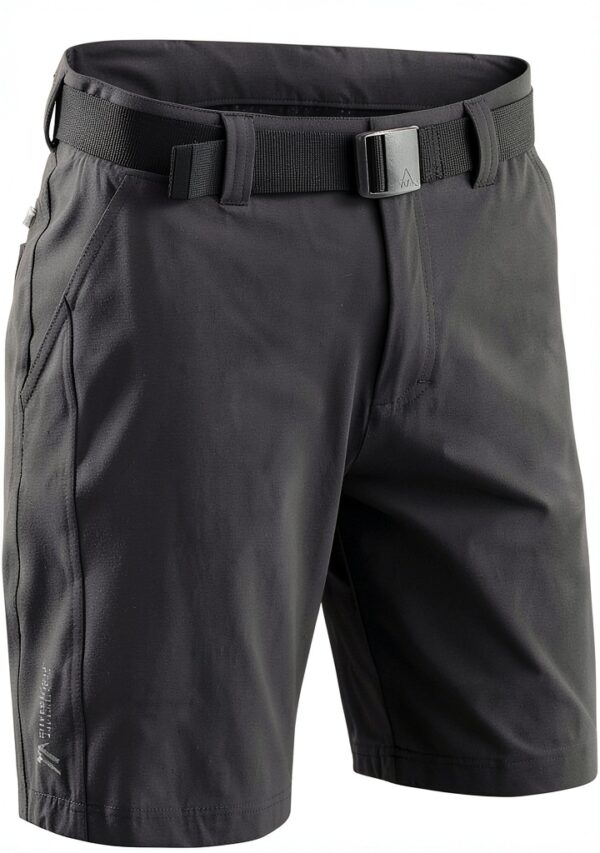 Maier Sports Nil Short Wanderschort Schwarz Größe 54 atmungsaktiv-0