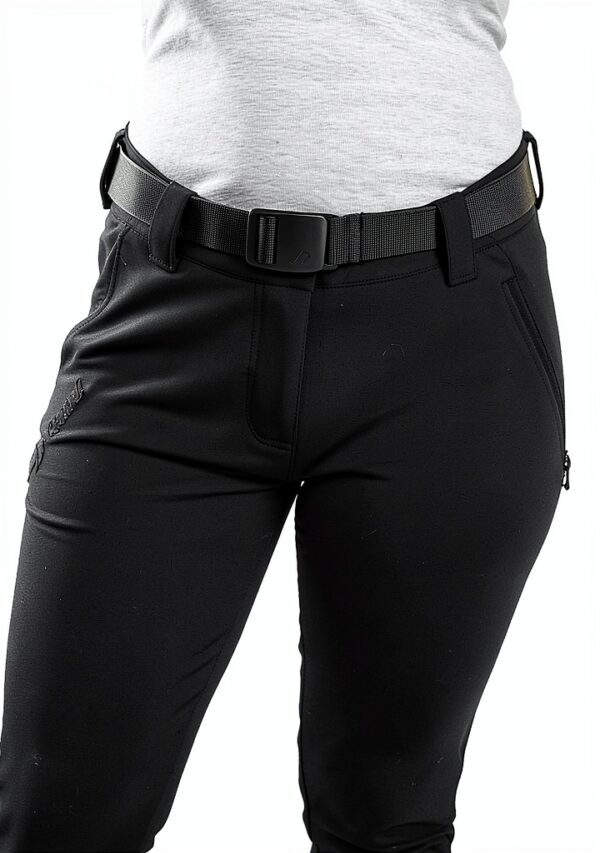 Maier Sports Lana Slim Wanderhose Damen Schwarz Größe 22 atmungsaktiv-4