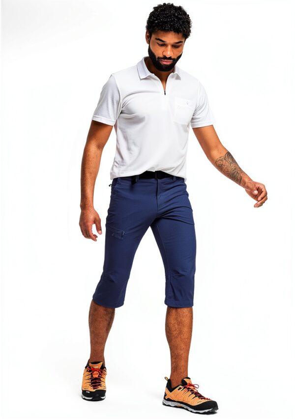Maier Sports Herren 3/4 Hose Jennisei wasserabweisend elastisch Grau-5