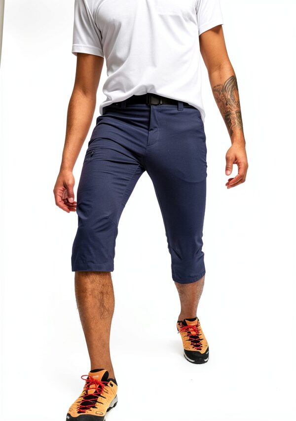 Maier Sports Herren 3/4 Hose Jennisei wasserabweisend elastisch Grau-3