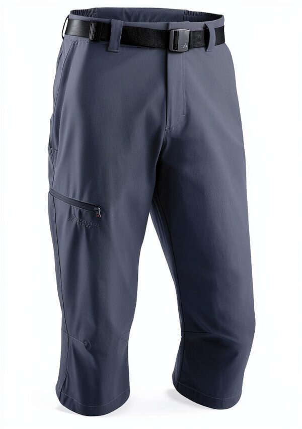 Maier Sports Herren 3/4 Hose Jennisei wasserabweisend elastisch Grau-0