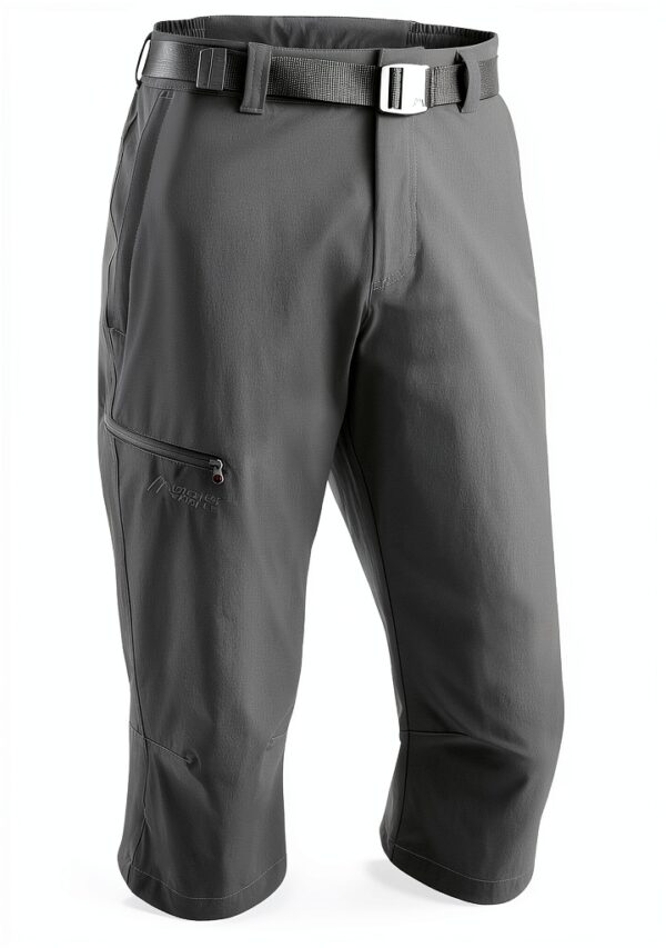 Maier Sports Herren 3/4 Hose EL Jennisei Braun Regular Fit-0