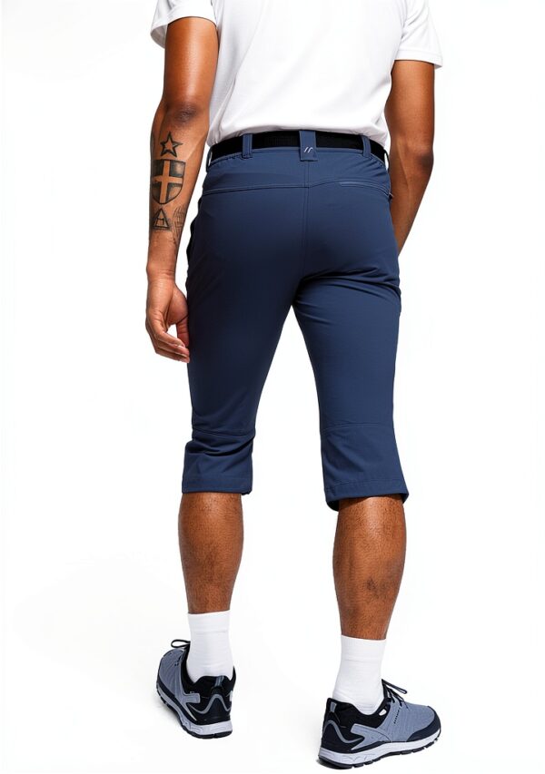 Maier Sports Herren 3/4 Hose Jennisei wasserabweisend elastisch Grau-4