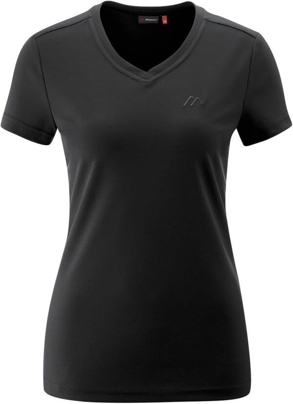 Maier Sports Damen Trudy T-Shirt Outdoor V-Ausschnitt NFC-Chip-0