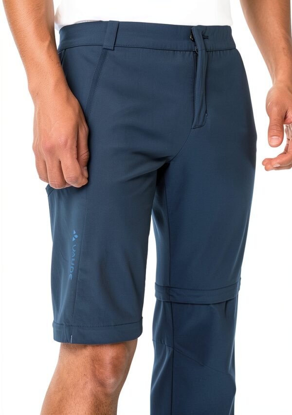 VAUDE Men's Farley Stretch T-Zip Pants III, Bequeme Herren Trekkinghose mit Zip-Off-Funktion, schnell zur Bermuda abzippar, strapazierfähig, schnelltrocknend & elastisch, umweltfreundlich hergestellt-3
