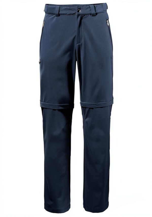 VAUDE Men's Farley Stretch T-Zip Pants III, Bequeme Herren Trekkinghose mit Zip-Off-Funktion, schnell zur Bermuda abzippar, strapazierfähig, schnelltrocknend & elastisch, umweltfreundlich hergestellt-0