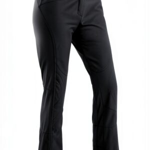 Maier Sports Marie, Enganliegende Damen Skihose, Wasserabweisende Softshell Schneehose, Stretchmaterial und verstellbarer Bund, PFC-frei, stormprotec-Technologie, Schwarz, Gr. 34 (W26/L31)-0