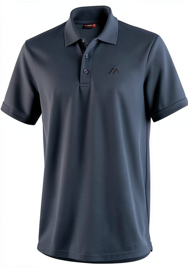 Poloshirt Maier Sports Ulrich Herren Leichtes Piqué Dryprotec Blau M-0